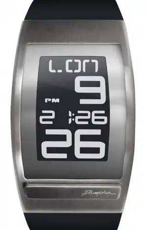 Часы eink на электронных чернилах (WORLD TIME E-ink, белый полимерный браслет). Официальное представительство часов Phosphor в России
